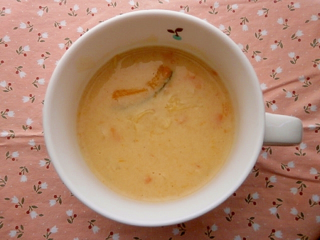 かぼちゃ・人参の豆乳スープ