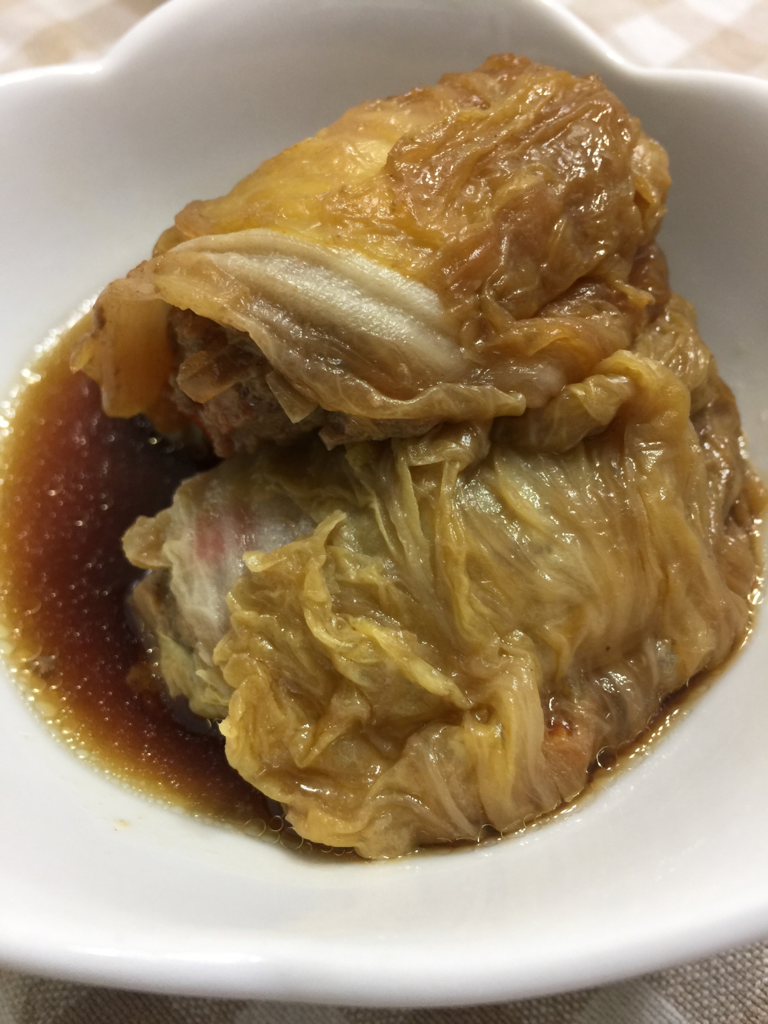 ご飯が進む！和風ロール白菜