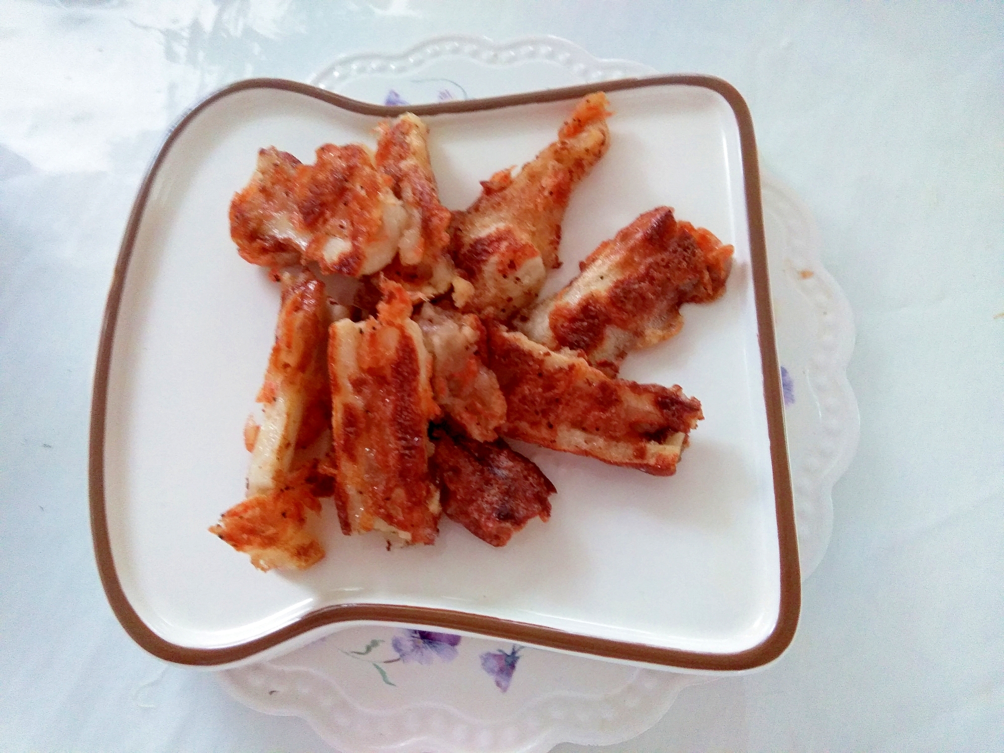 素朴!おつまみ~あみえびちくわ焼き
