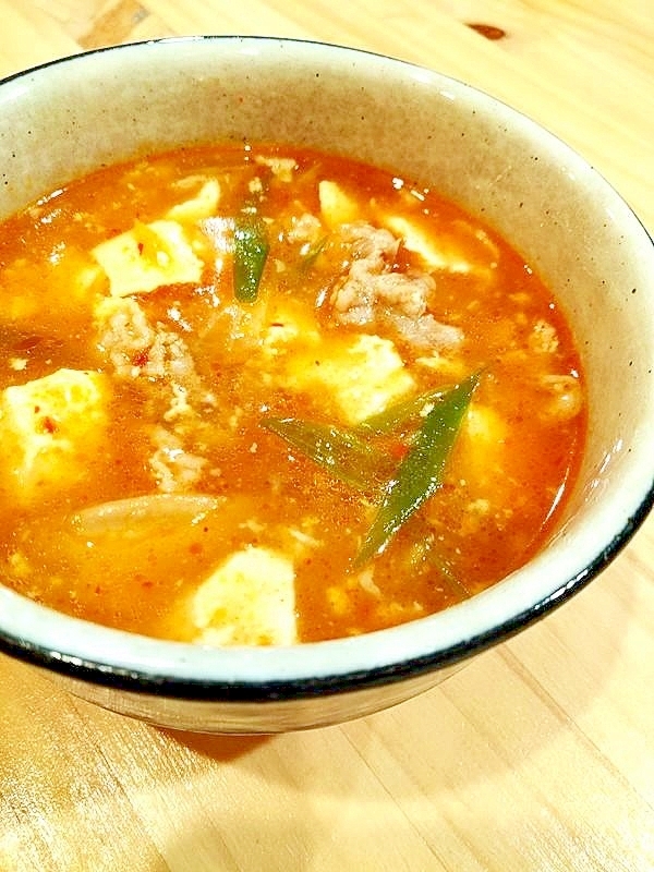 スグ出来る◎豆腐チゲスープ