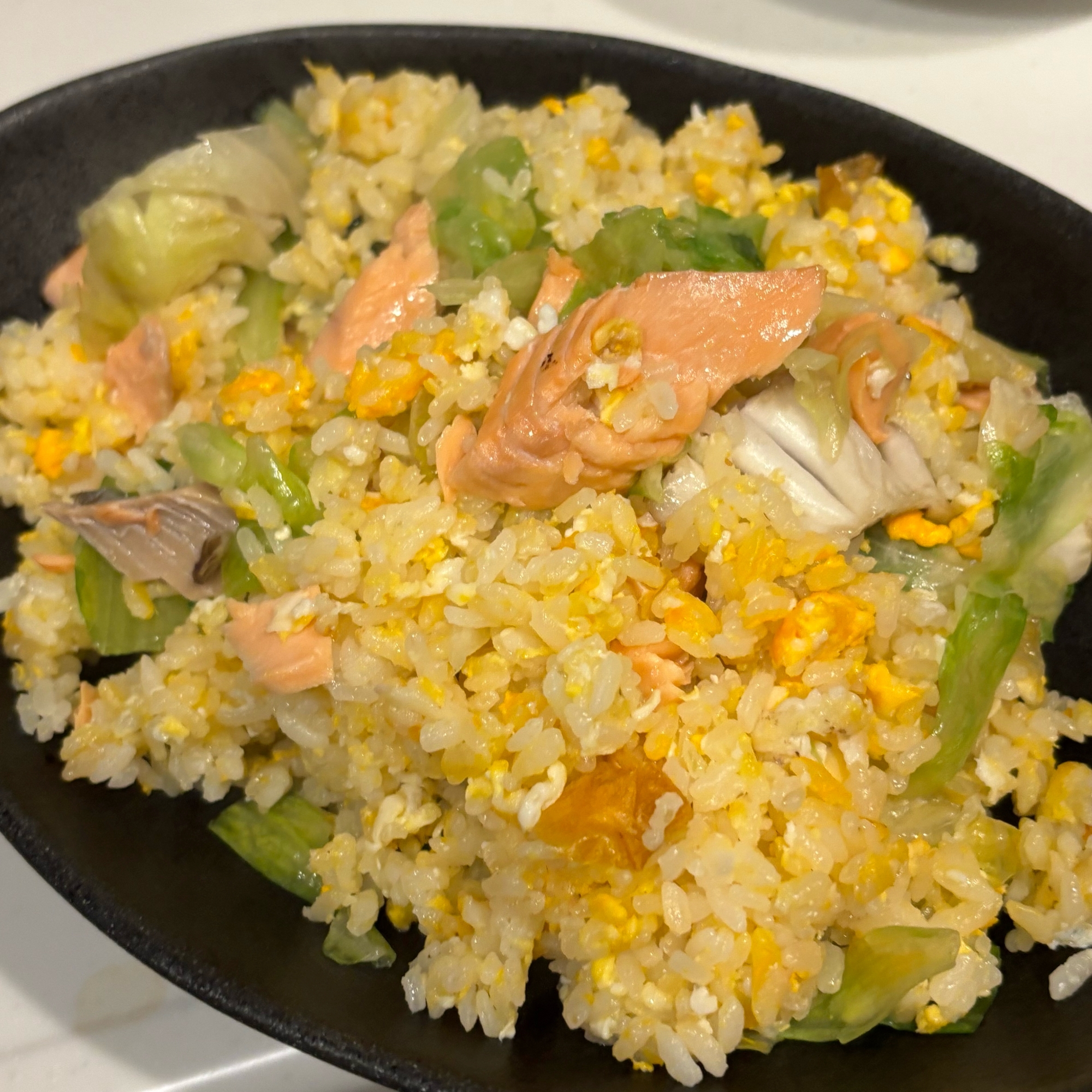 鮭レタスチャーハン