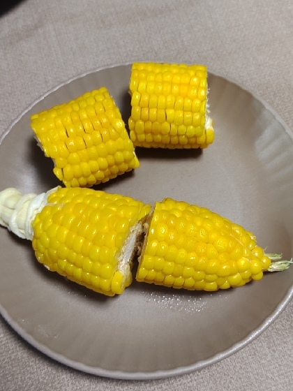 レンジでトウモロコシの加熱の仕方