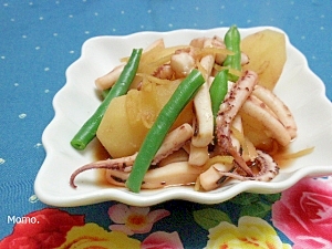 イカとジャガイモの生姜煮