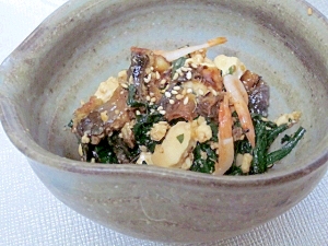 うな丼の余りで簡単小鉢☆　「うなぎ白和え」
