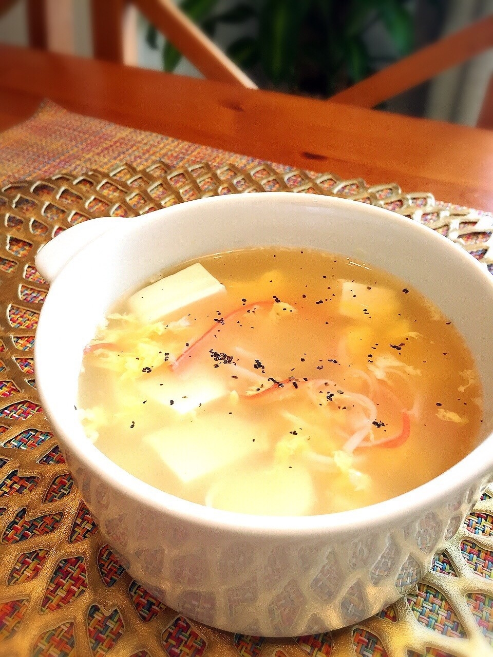 中華街の味♡ふわとろカニ玉スープ