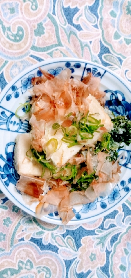 豆腐ステーキ風バター醤油焼き
