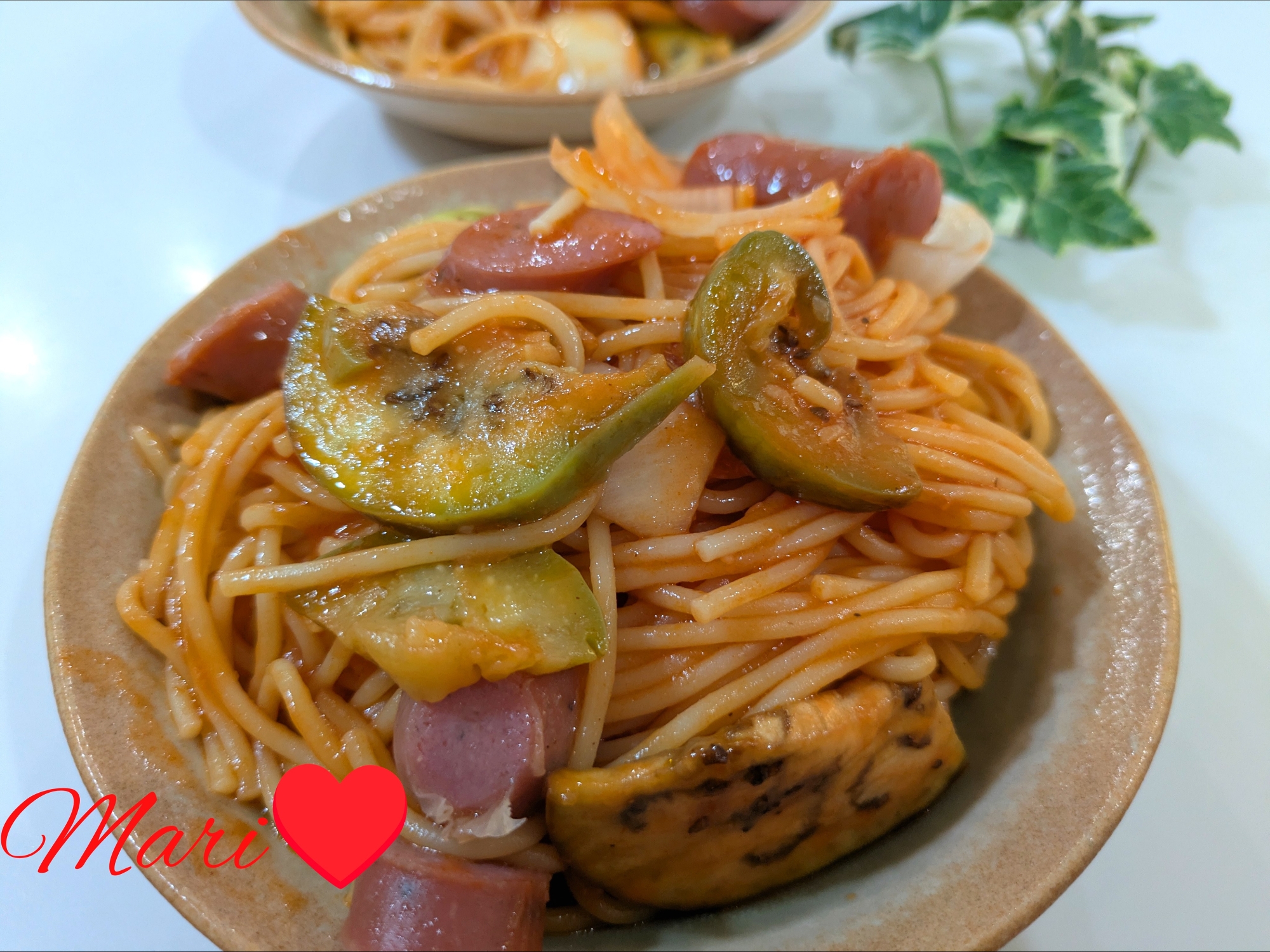 白なす美味しい！フライパンでナポリタン