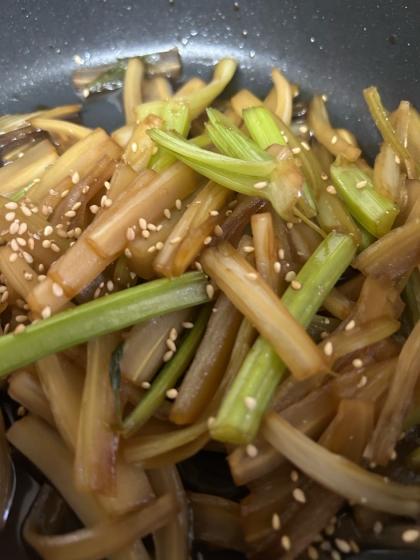 本当に美味しい♪☆セロリのきんぴら☆お弁当にも◎