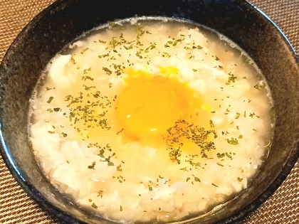 にんにく卵雑炊（スタミナリゾット）