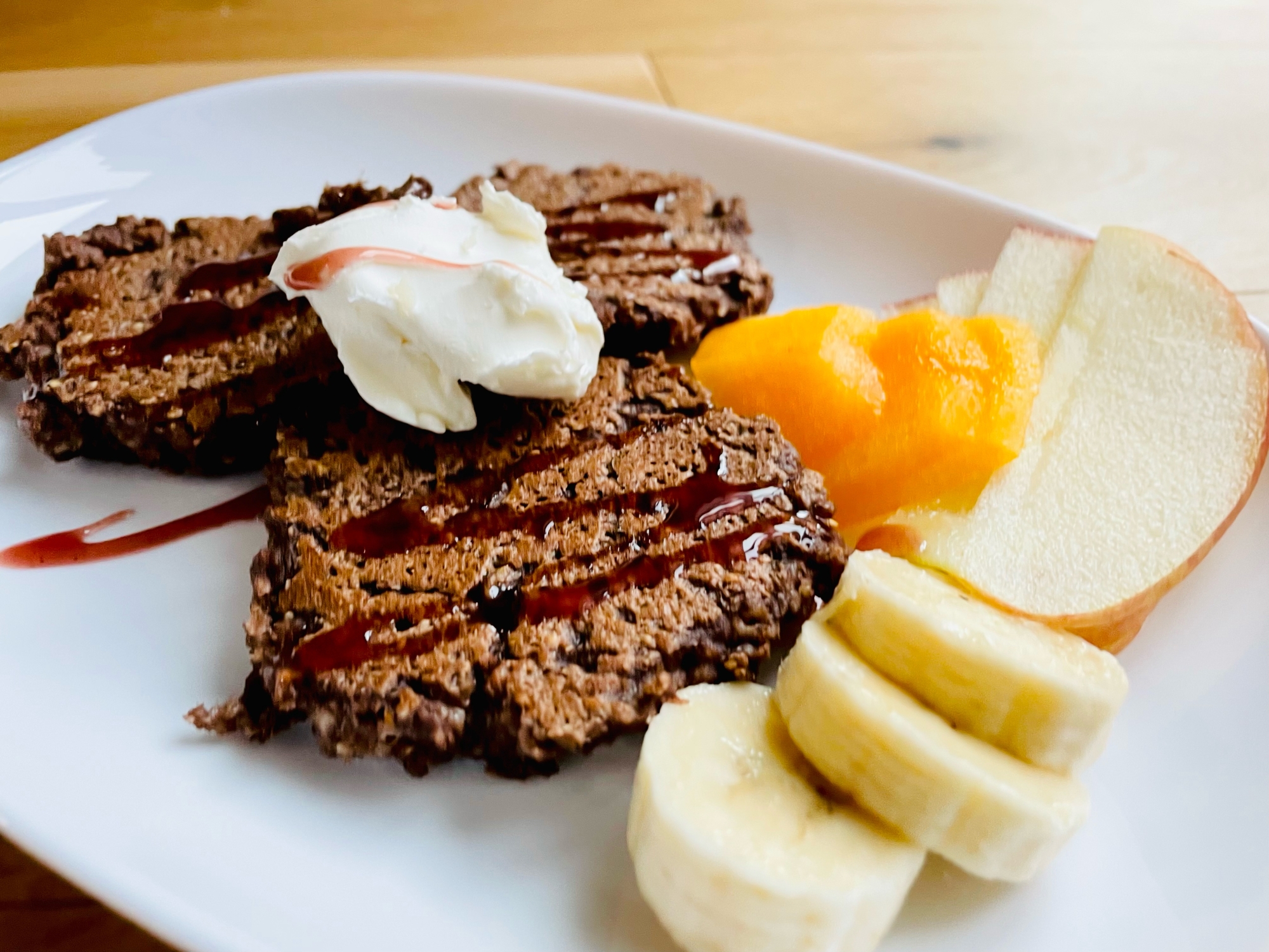 朝食に!オートミールとおからのパンケーキ