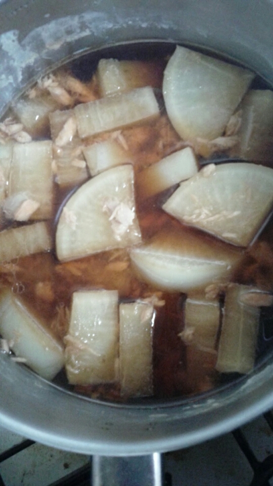 大根とツナの簡単煮物