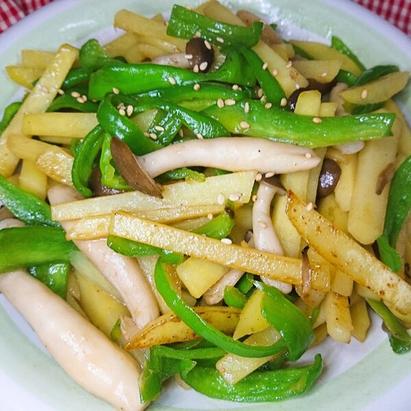 ピーマンとじゃがいもとしめじのオイスターソース炒め レシピ 作り方 By あやめぇ レポ返してます 楽天レシピ ピーマンとじゃがいもとしめじのオイスターソース炒め レシピ 作り方 By あやめぇ レポ返してます 楽天レシピ