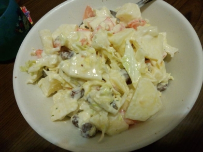 りんごとにんじんのサラダパスタ