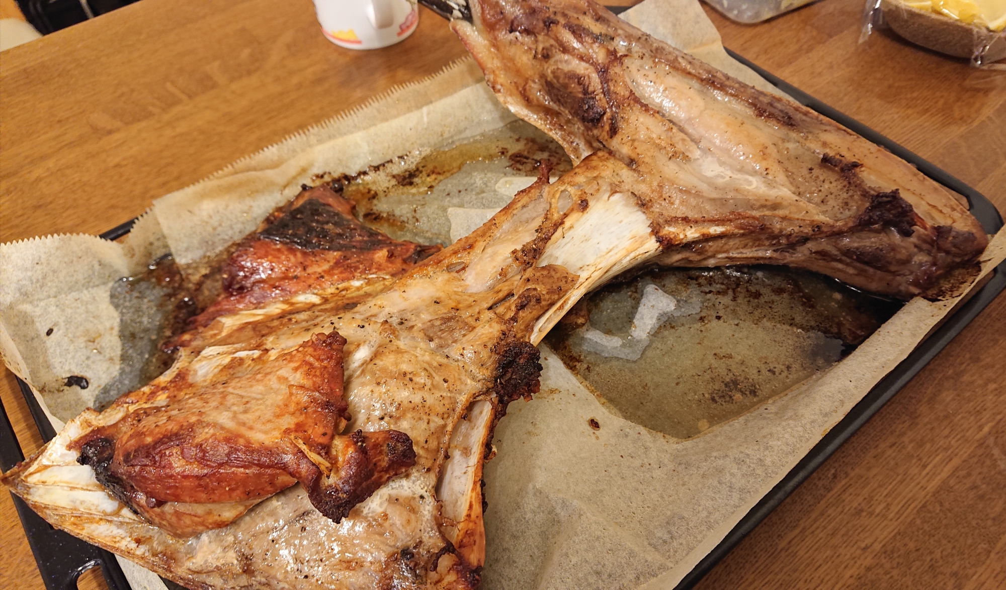 マグロ の カマ 塩焼き