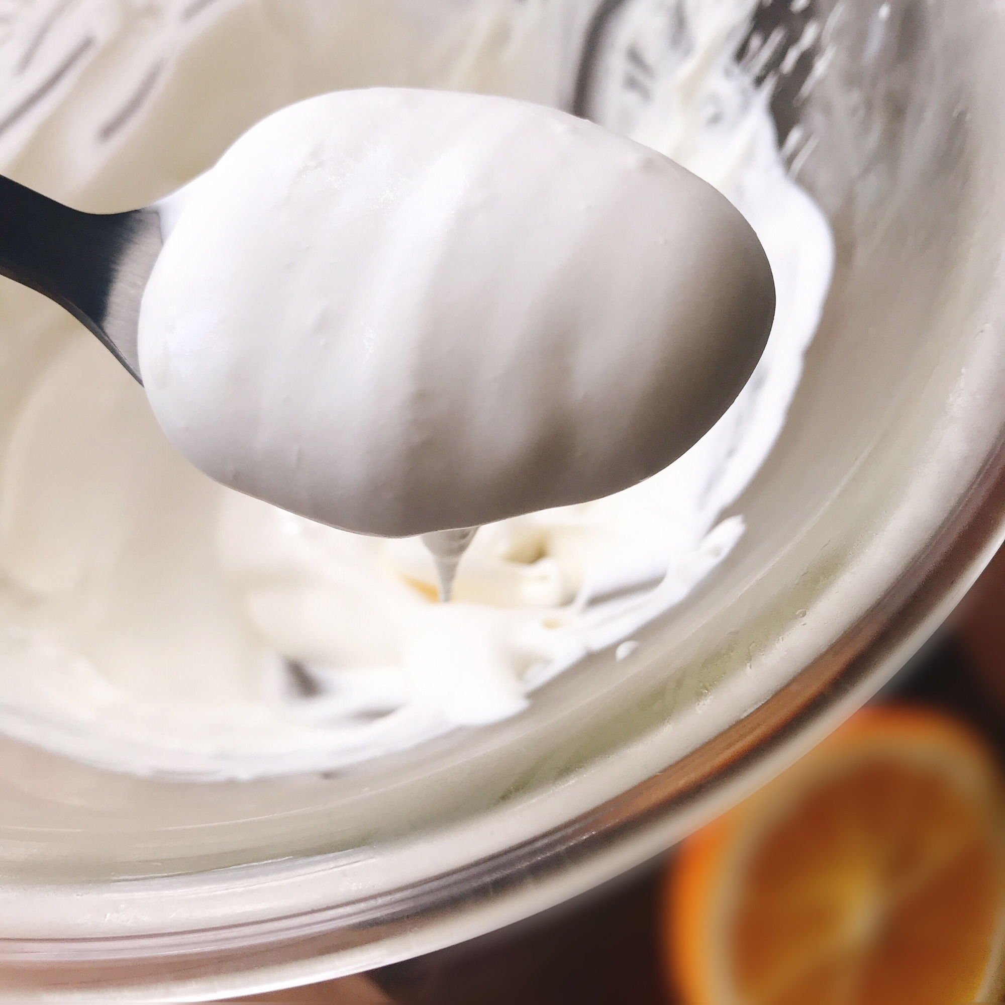 レモンホイップクリーム (簡単!2、3分で出来る)