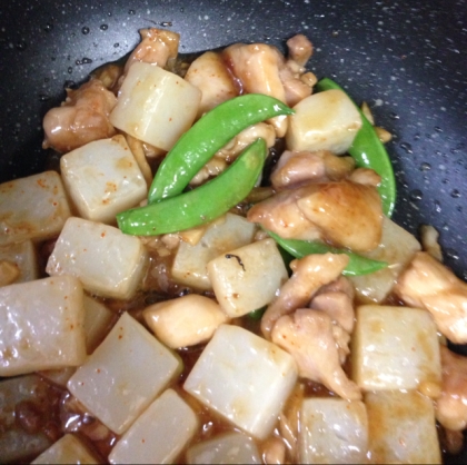 満腹中枢へ働く　鶏肉とこんにゃくの照り炒め