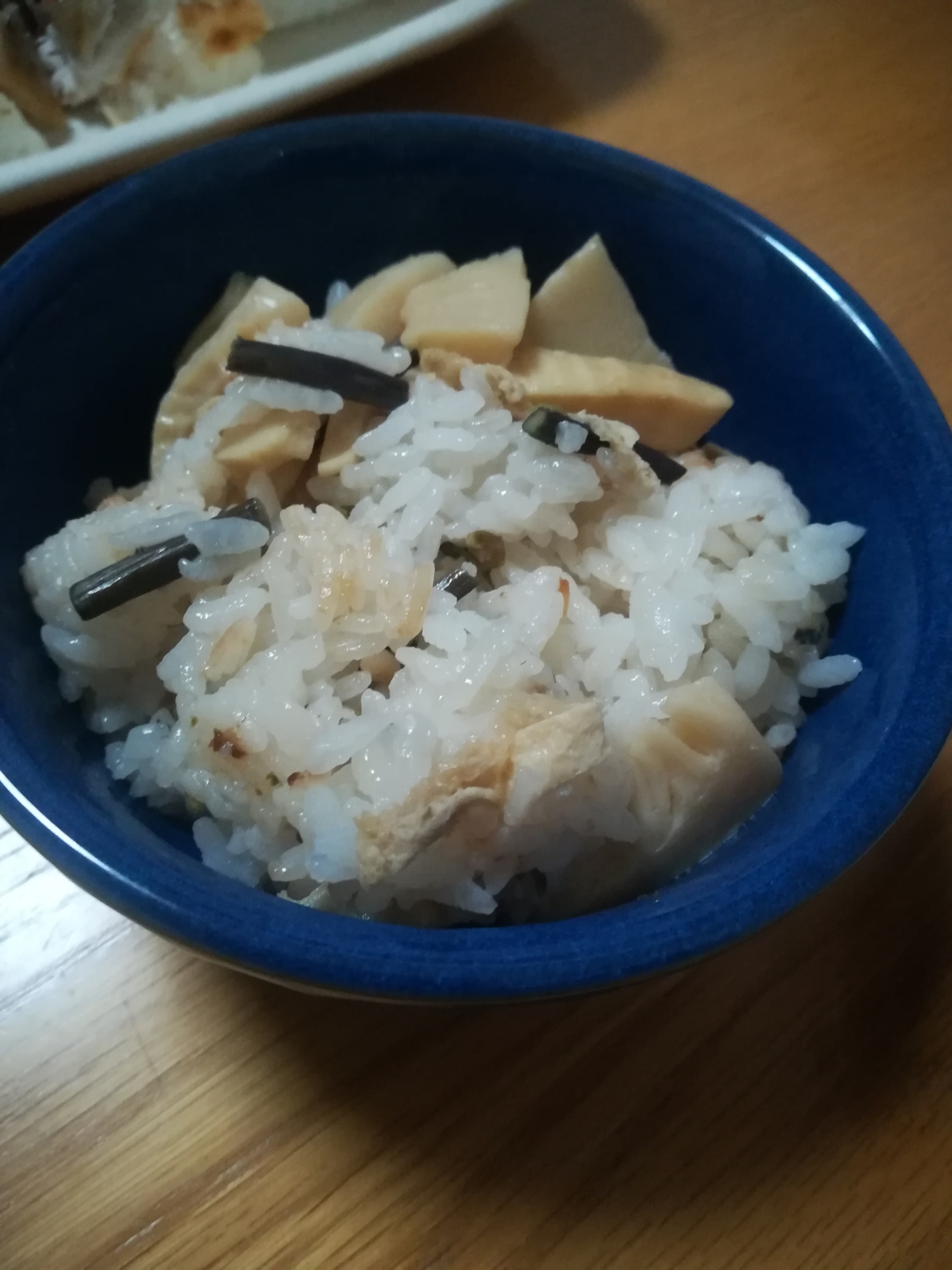 筍とゼンマイの炊き込みご飯