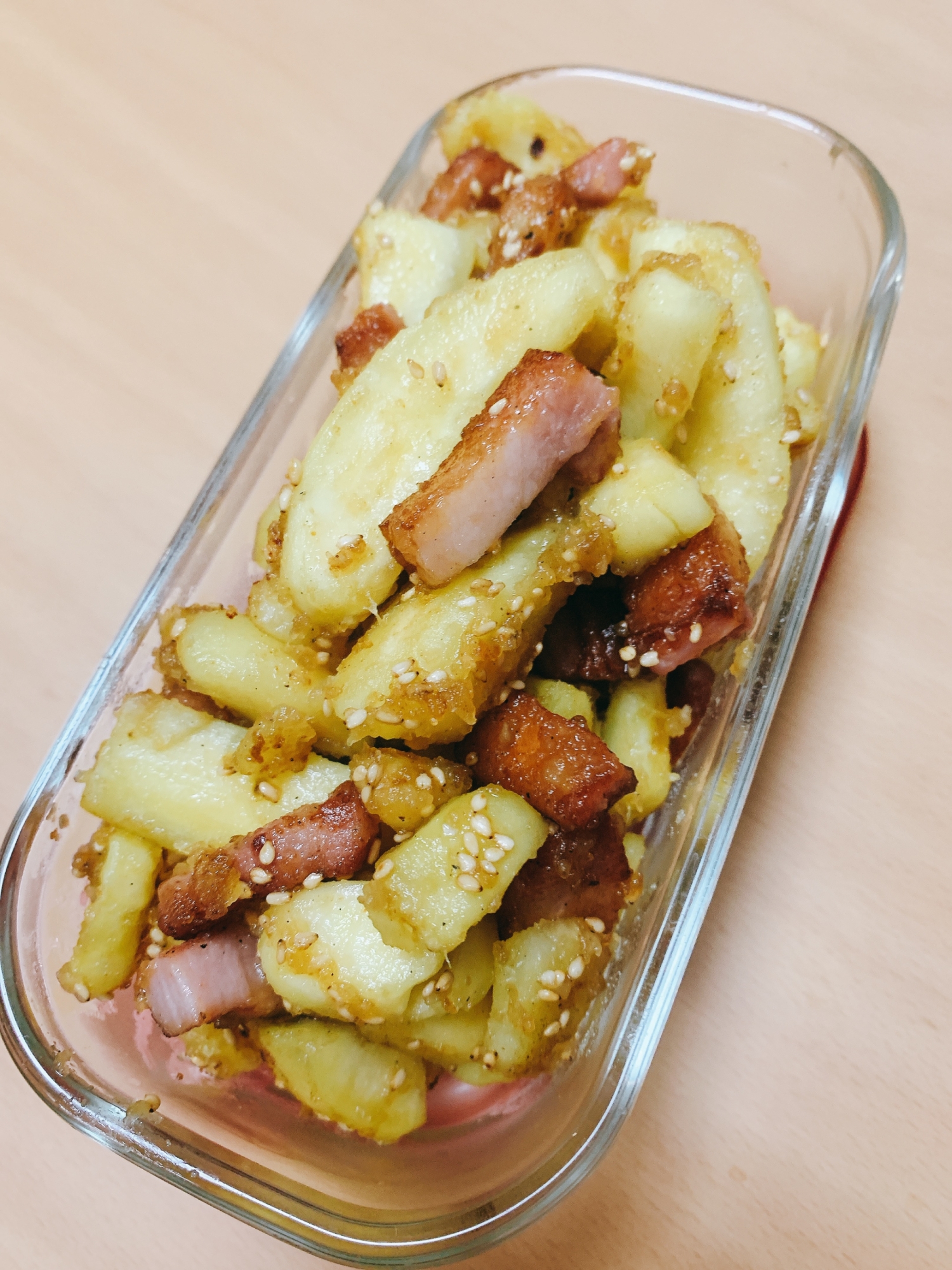 【つくおき】さつまいものオイスターマヨ炒め