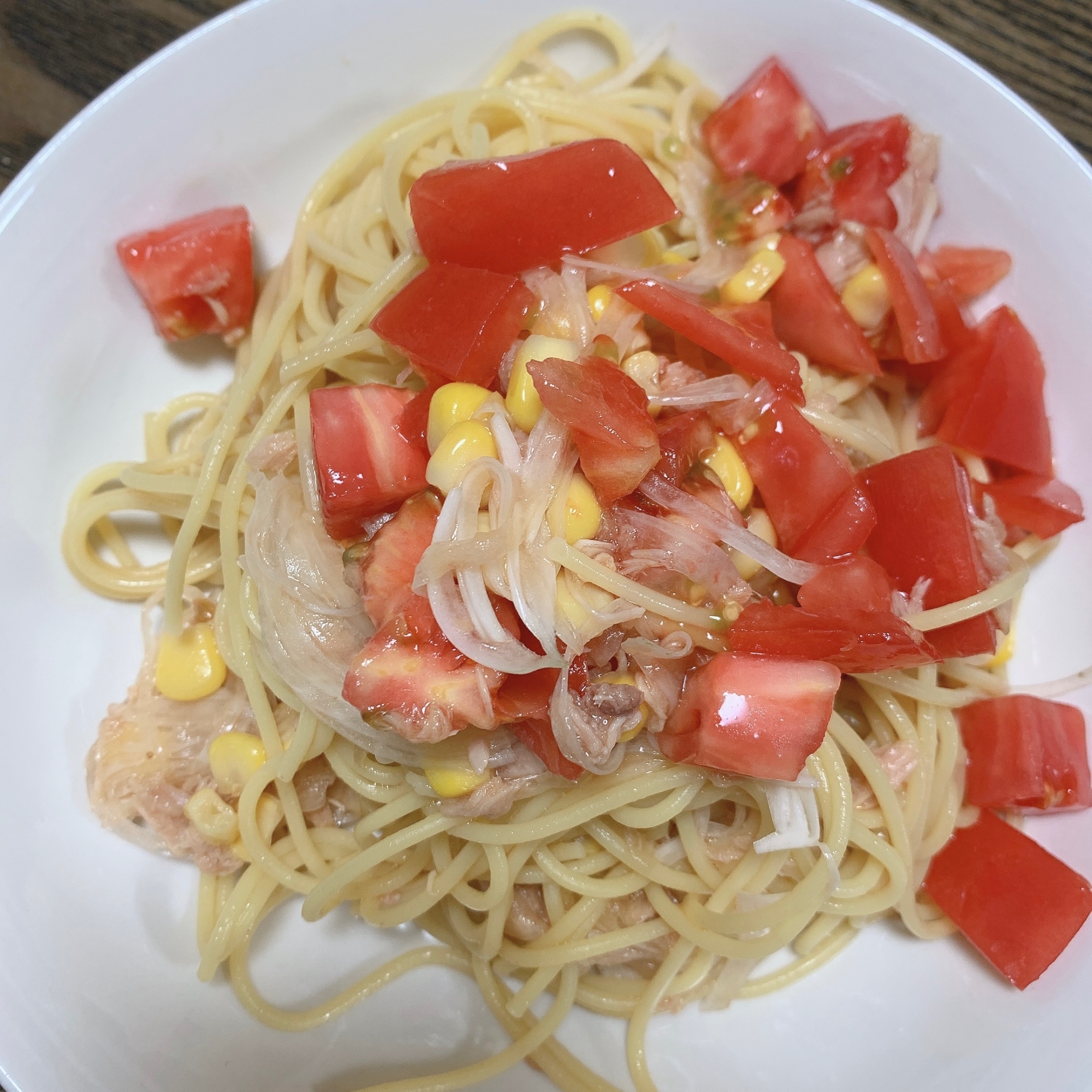 トマトの冷製パスタ