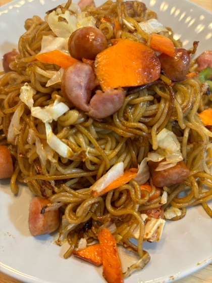 2種類ソースで簡単焼きそば