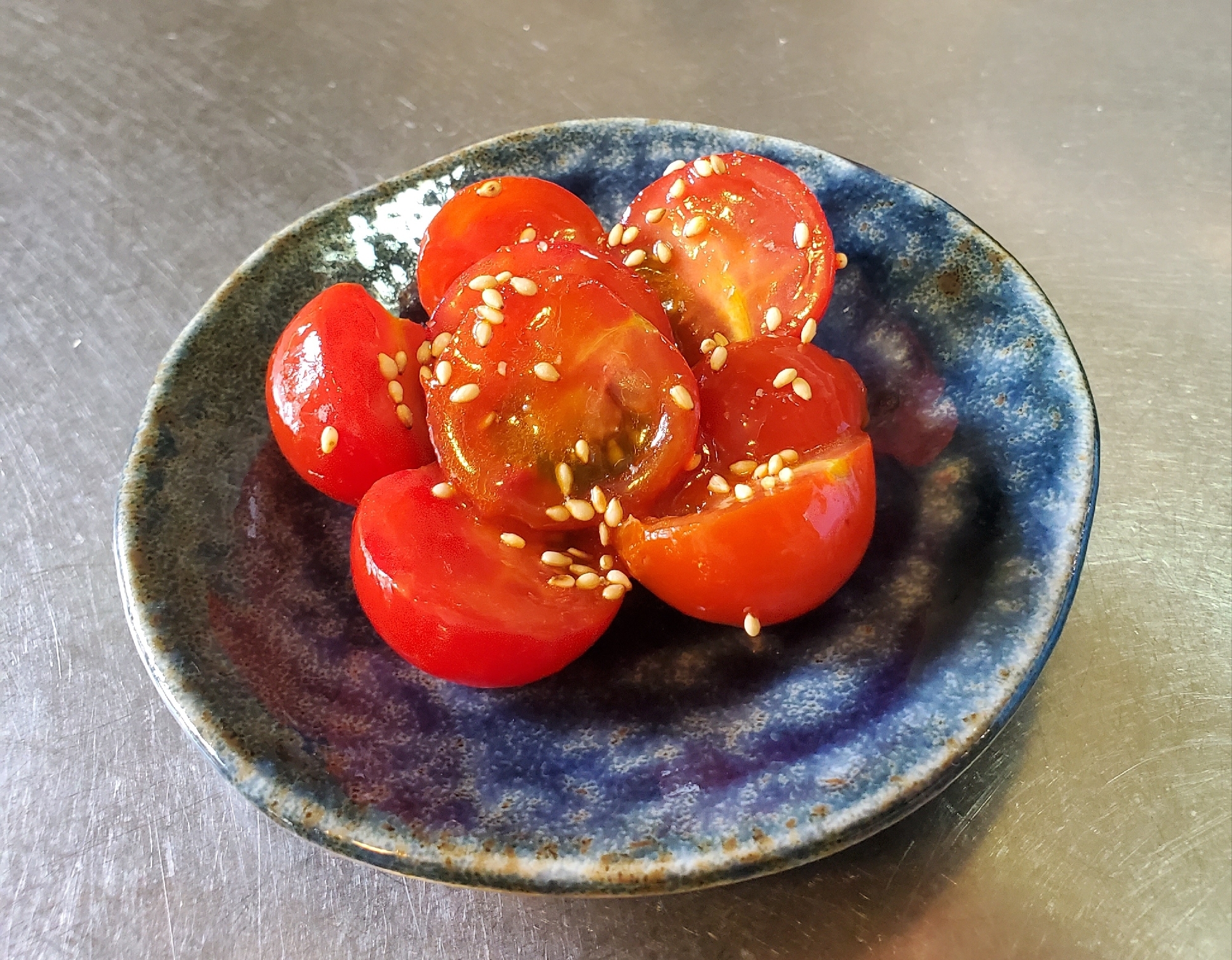 ミニトマトの豆板醤和え