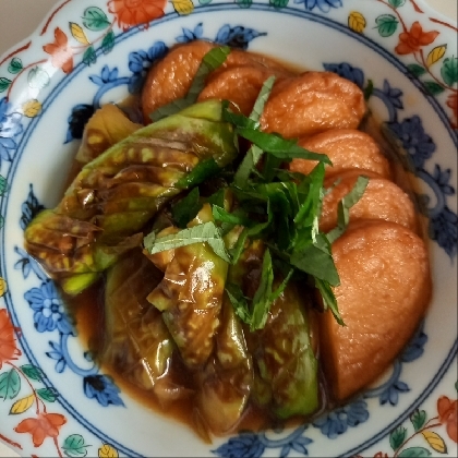 なすとろりん♡味しみしみ♡なすとさつま揚げの煮浸し