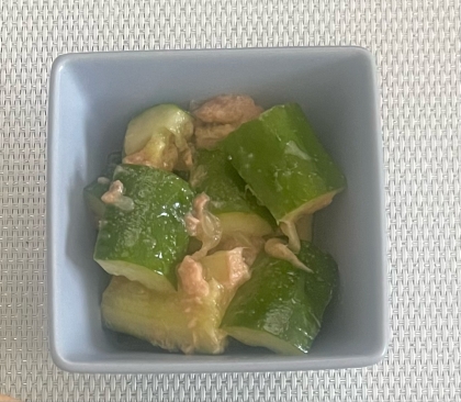 カレーの副菜に‼️お弁当にも☆きゅうりのツナ缶和え