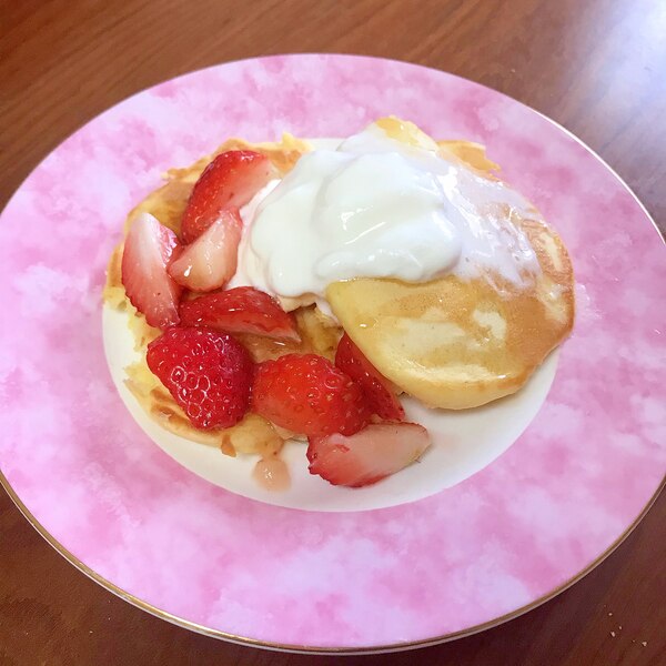 いちごと生クリームのホットケーキ レシピ 作り方 By 水玉模様 楽天レシピ いちごと生クリームのホットケーキ レシピ 作り方 By 水玉模様 楽天レシピ