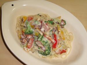 ブロッコリーとパプリカのホワイトソースパスタ レシピ 作り方 By たらこおにぎり Mh弓師 楽天レシピ