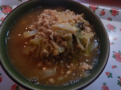 ラ王味噌ラーメンのアレンジ①担々麺