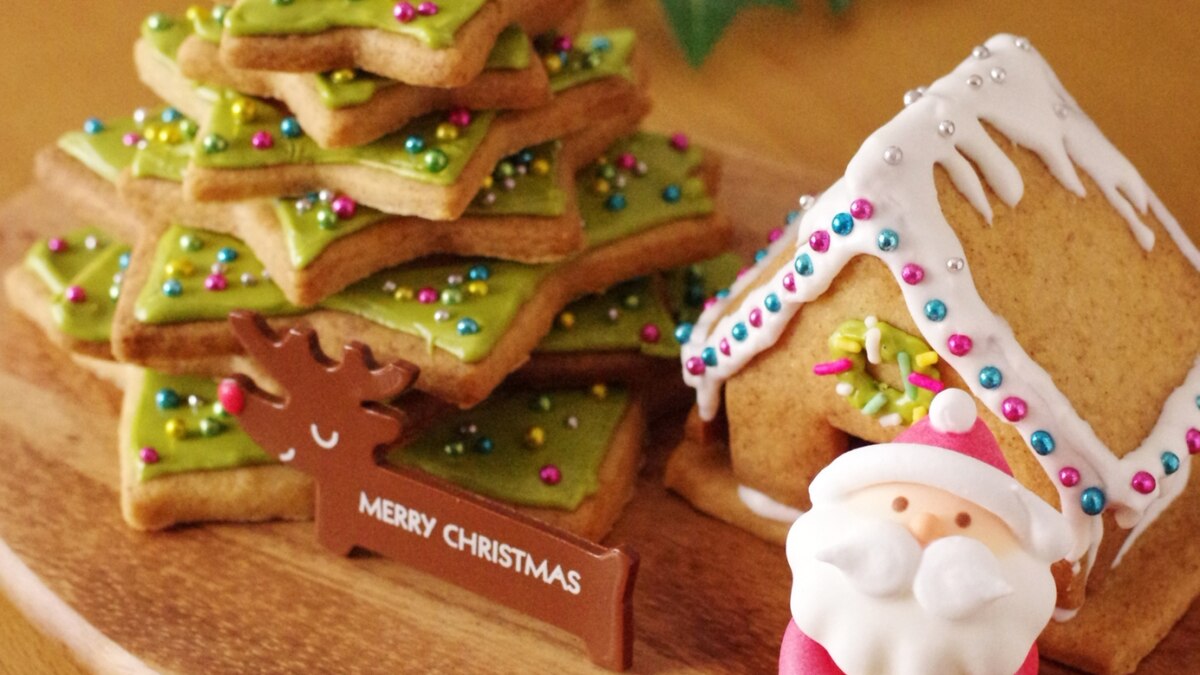 簡単クッキーで作るクリスマスツリーとヘクセンハウス レシピ 作り方 By めろんぱんママ めろんカフェ 楽天レシピ 簡単クッキーで作るクリスマスツリーとヘクセンハウス レシピ 作り方 By めろんぱんママ めろんカフェ 楽天レシピ