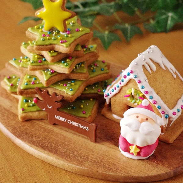 簡単クッキーで作るクリスマスツリーとヘクセンハウス レシピ 作り方 By めろんぱんママ めろんカフェ 楽天レシピ 簡単クッキーで作るクリスマスツリーとヘクセンハウス レシピ 作り方 By めろんぱんママ めろんカフェ 楽天レシピ