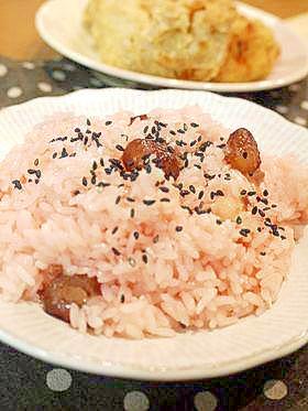 炊飯器で作る☆北海道のお赤飯