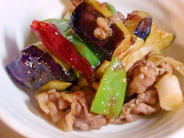 なす ピーマン 牛肉の エバラ黄金のたれ 炒め レシピ 作り方 By Hiromu 楽天レシピ