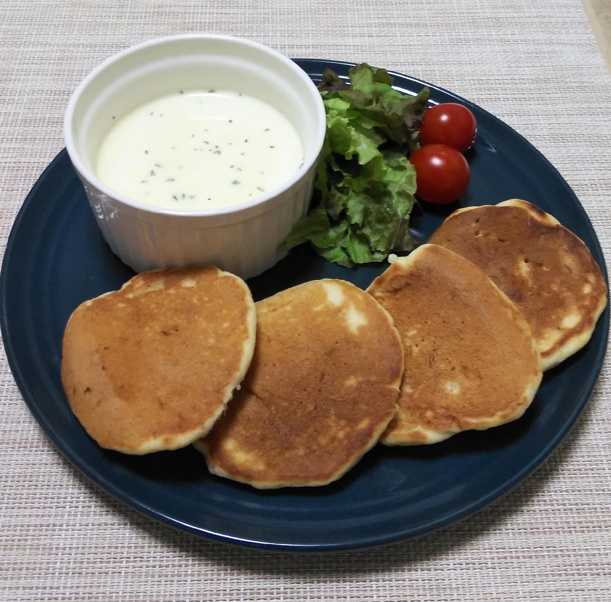 ハムツナコーンの食事系パンケーキ レシピ 作り方 By ビッグバンベビー 楽天レシピ