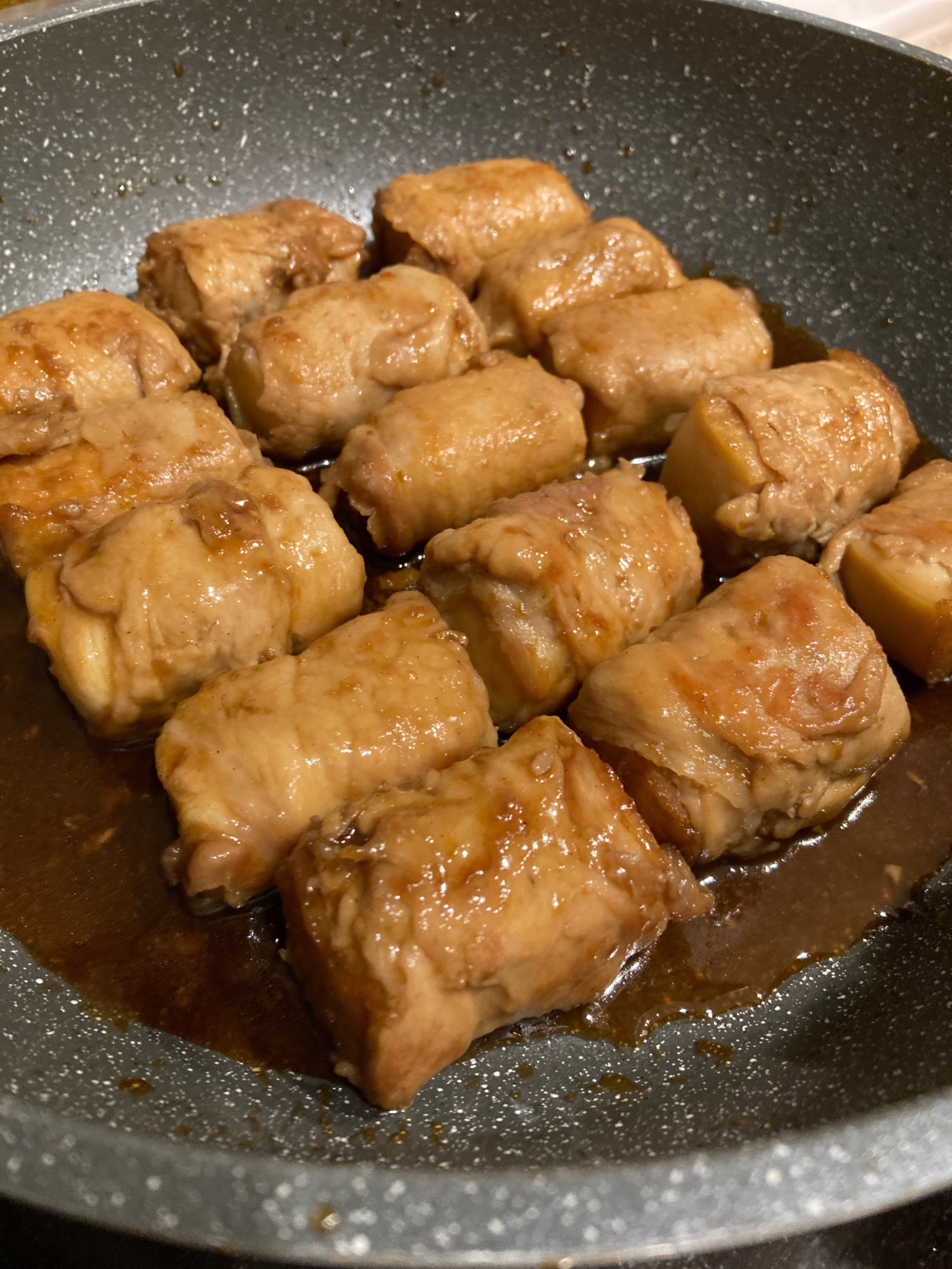 厚揚げの肉巻き