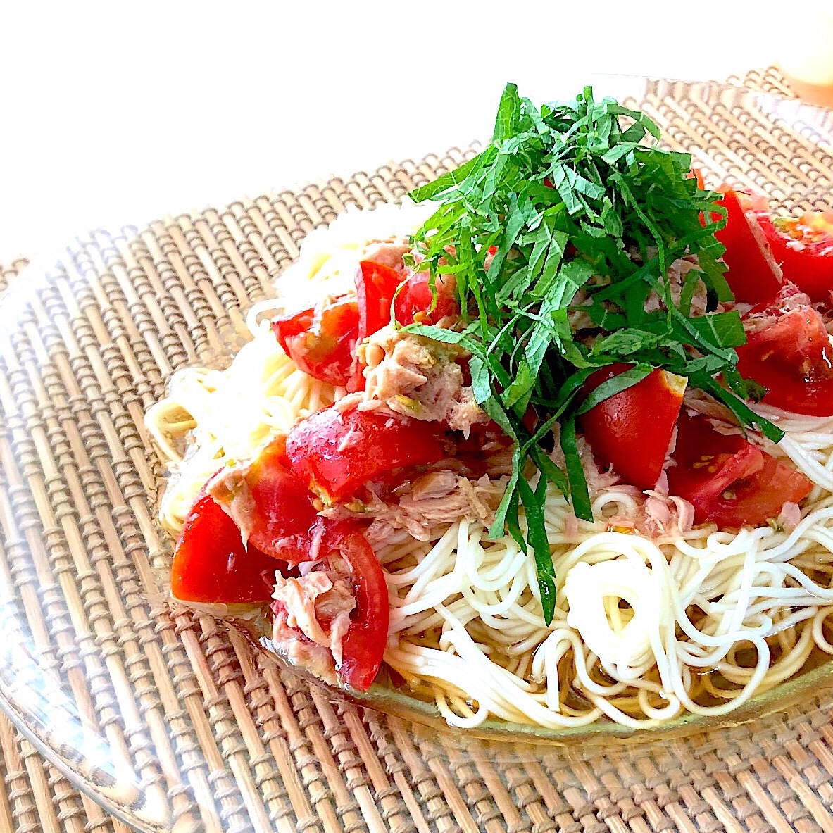 夏の定番そうめんレシピ♪トマツナそうめん