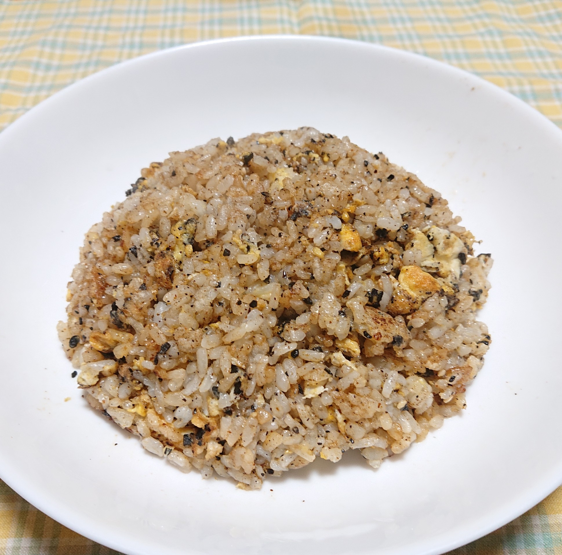 黒豆茶の出がらし炒飯