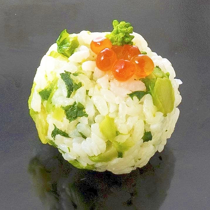 「白だしかき醤油」で簡単♪菜の花むすび