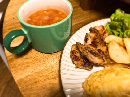 豆入りで野菜たっぷり！子供が喜ぶ☆ミネストローネ♪