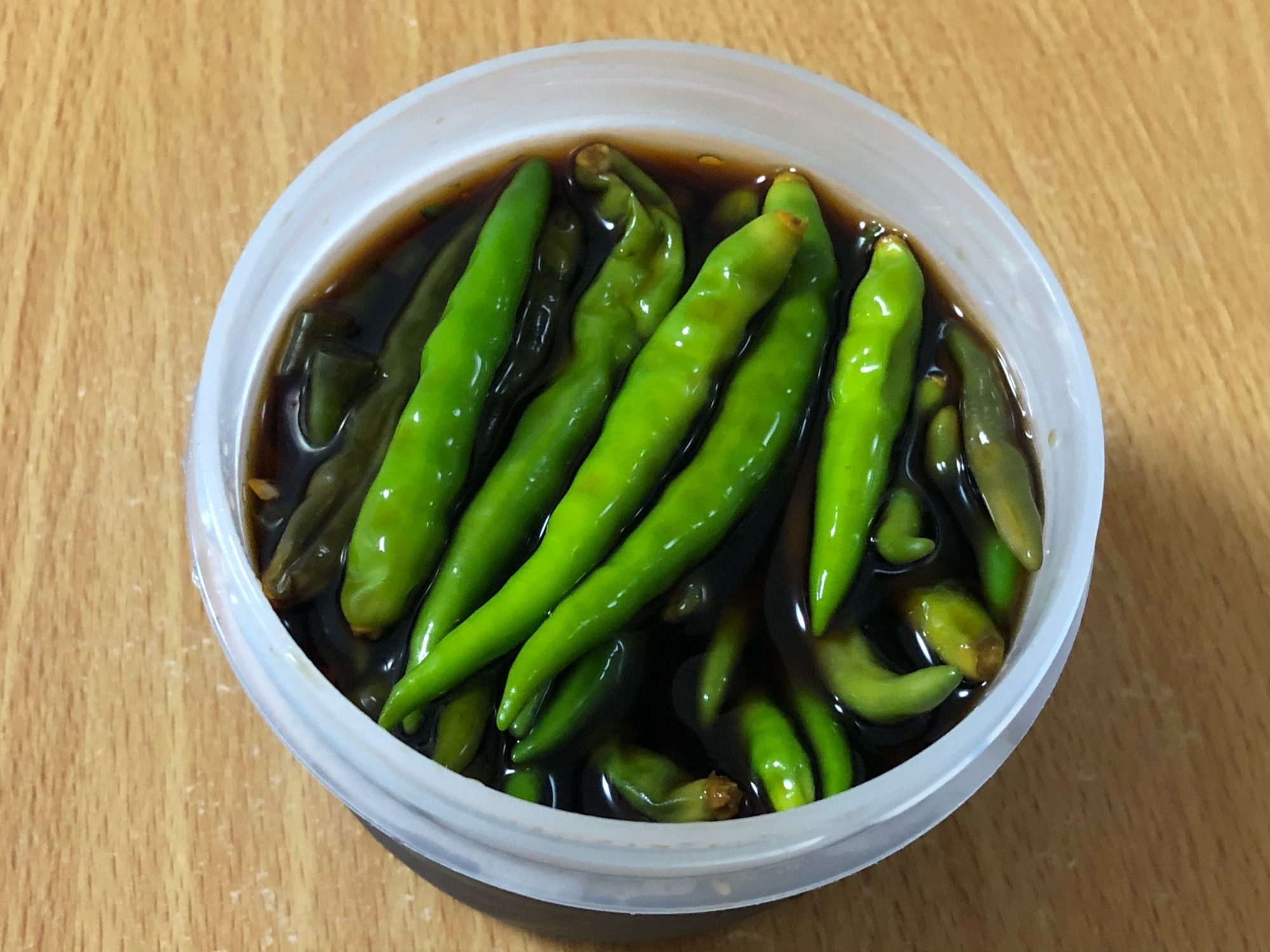 青 唐辛子 の 醤油 漬け