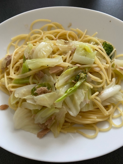 春キャベツとツナのパスタ