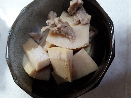 破竹（ハチク）と豚肉のオイスターソース炒め