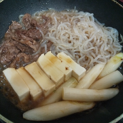 野菜とシンプルすき焼き