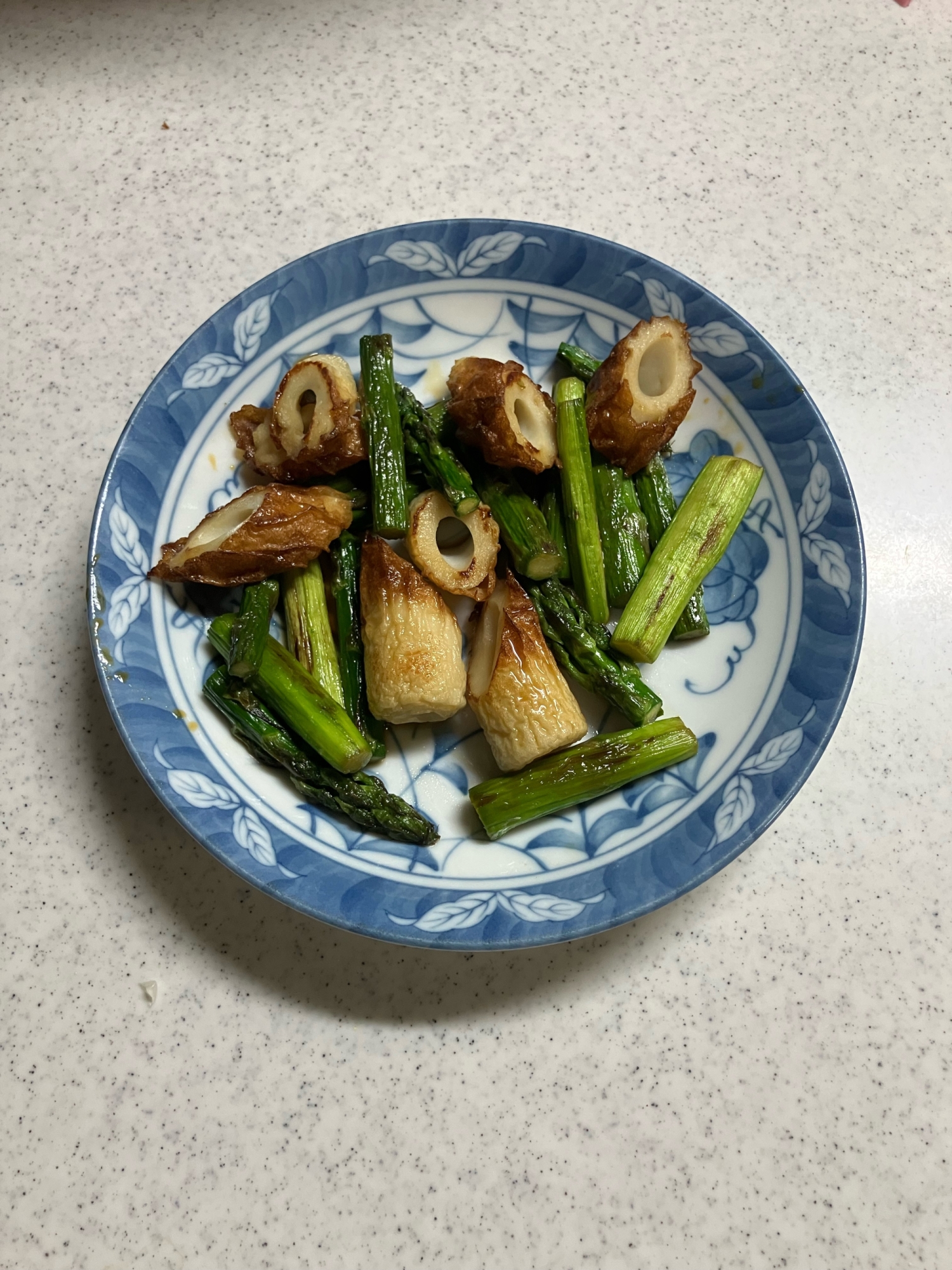 ちくわとアスパラ炒め