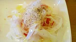 簡単おつまみに。まぐろのオニオンスライスのせ