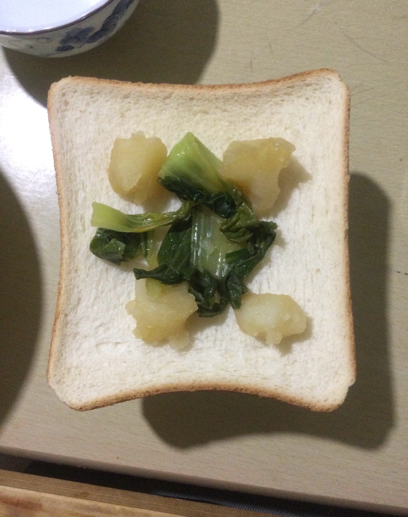 ☆青梗菜じゃが芋オープンサンド☆