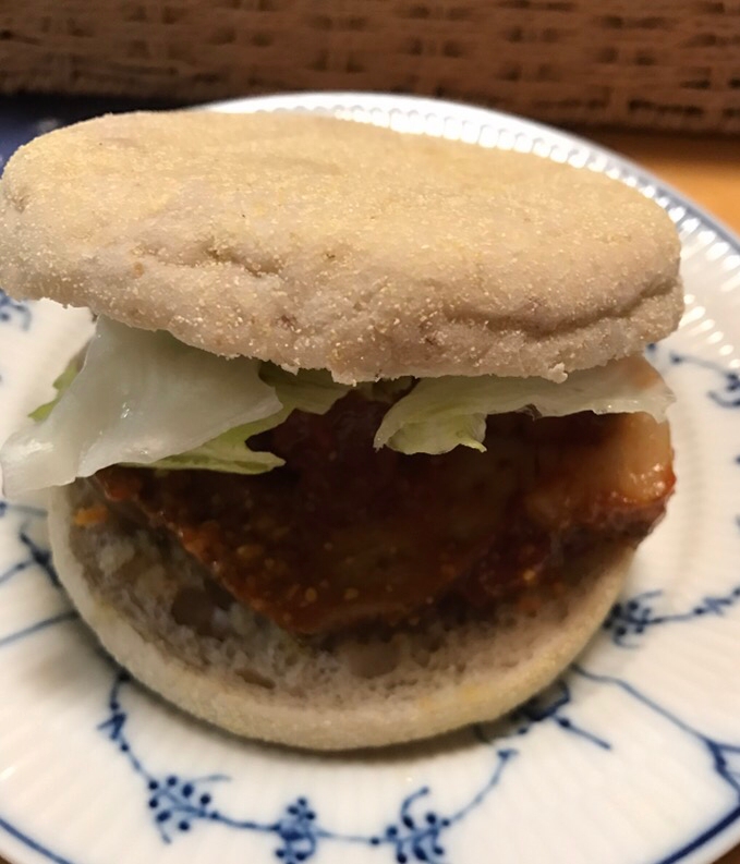 焼豚のケチャップソース炒めサンド