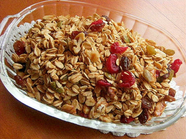 手軽に❤メープルシロップでザクザクなフルグラ♪