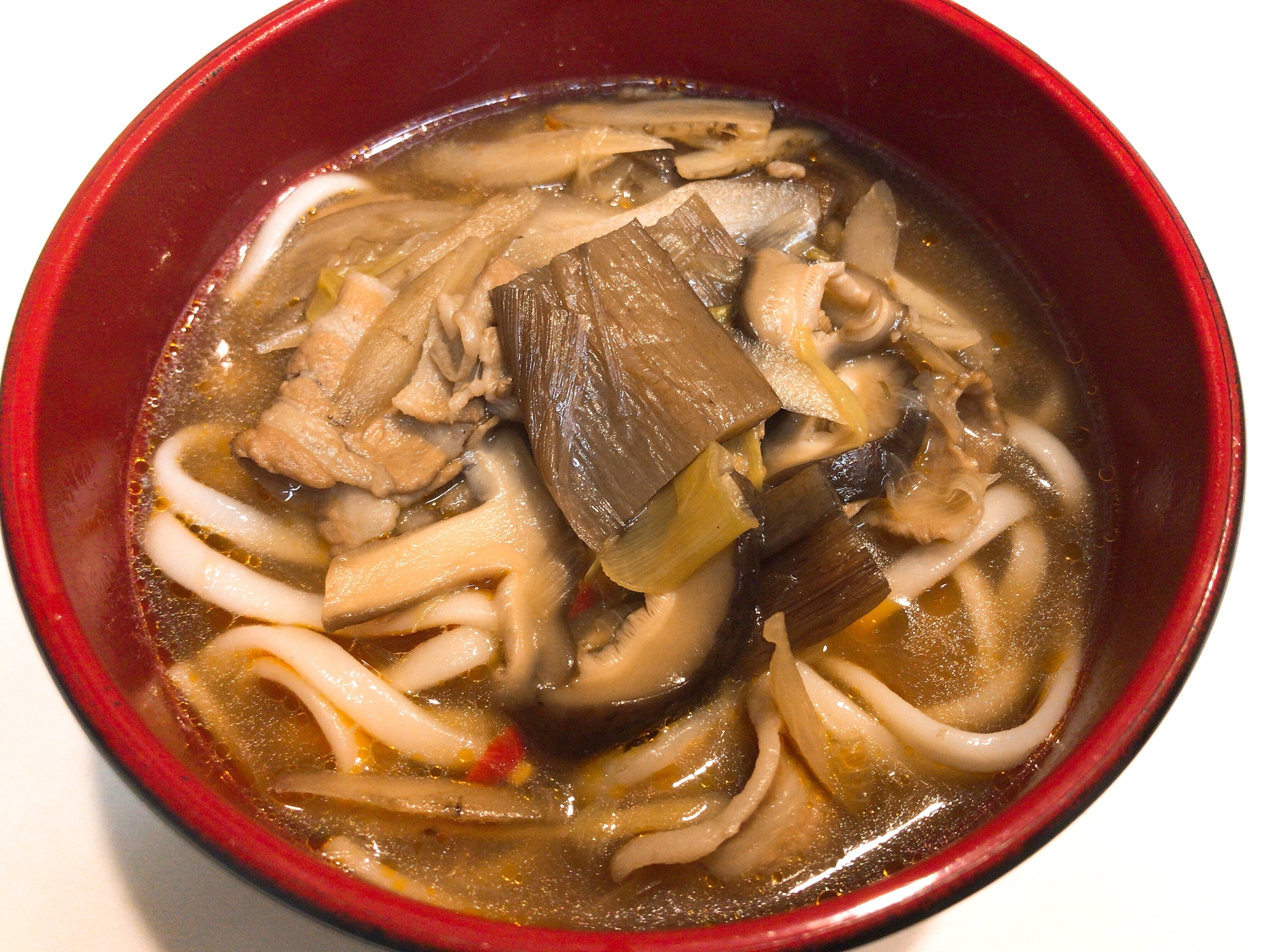 濃口醤油で☆美味しい肉うどん